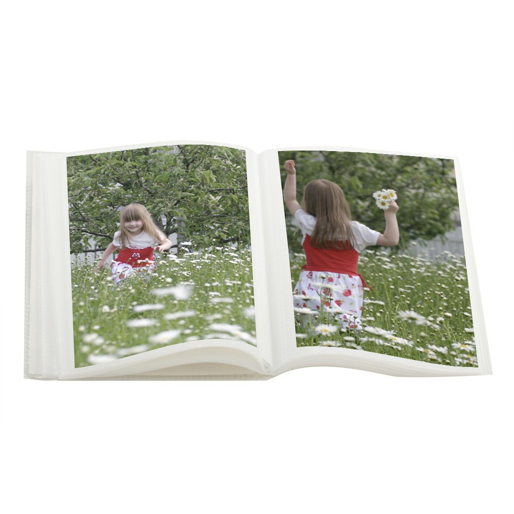 KVD Mini 4x6 Photo Album Brag Book - Holds 36 Photos, Durable & Flexible, Black Pink Heart Design - Perfect for Baby Pictures, Wedding Memories, Travel Scrapbooking & Gift Giving