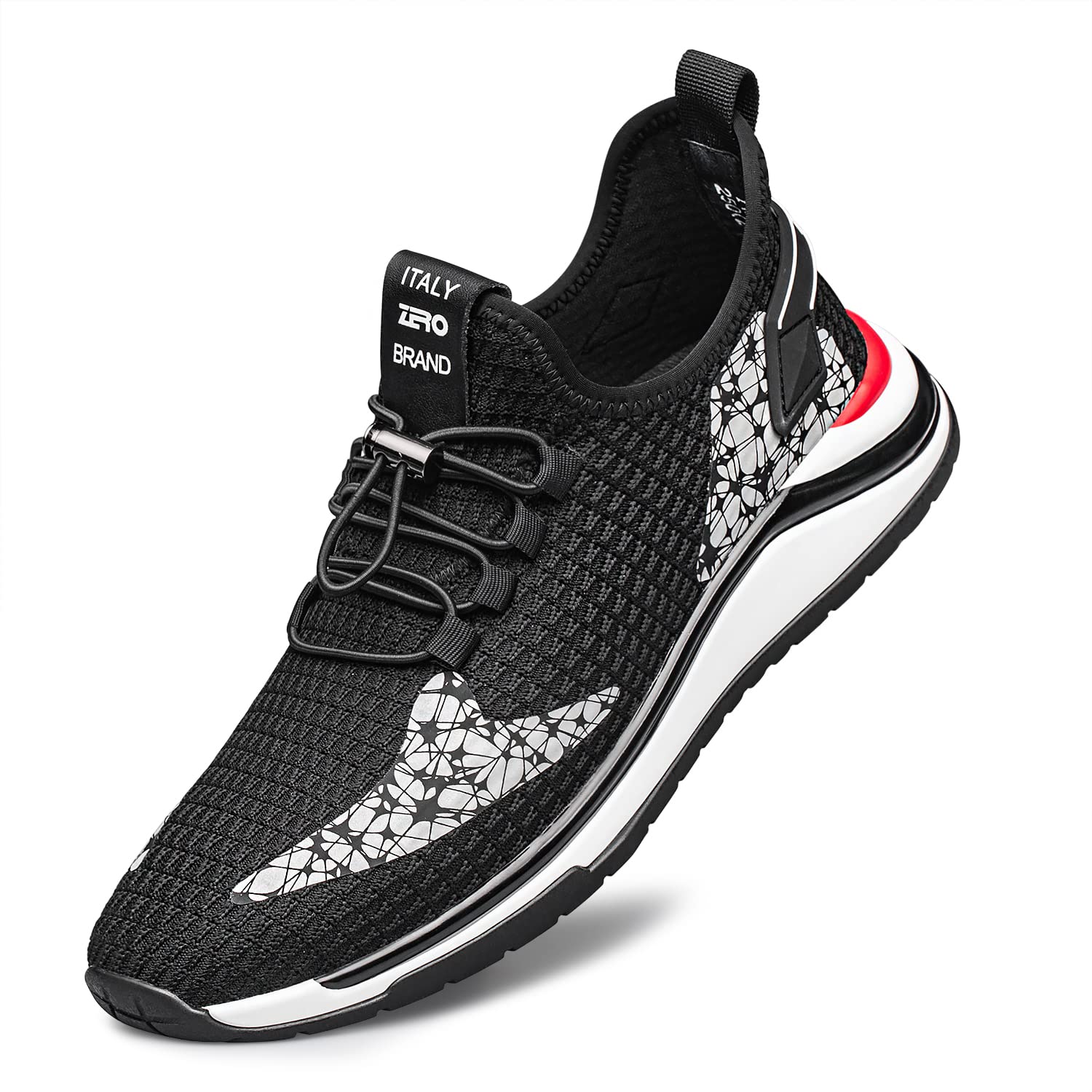 ZRO Men's Running Shoes - Lightweight Breathable Fabric, Wide Width Comfort, Non-Slip Athletic Shoes for Jogging & Gym Workouts - Perfect for Road Running, Training & Casual Wear (Model 22)
