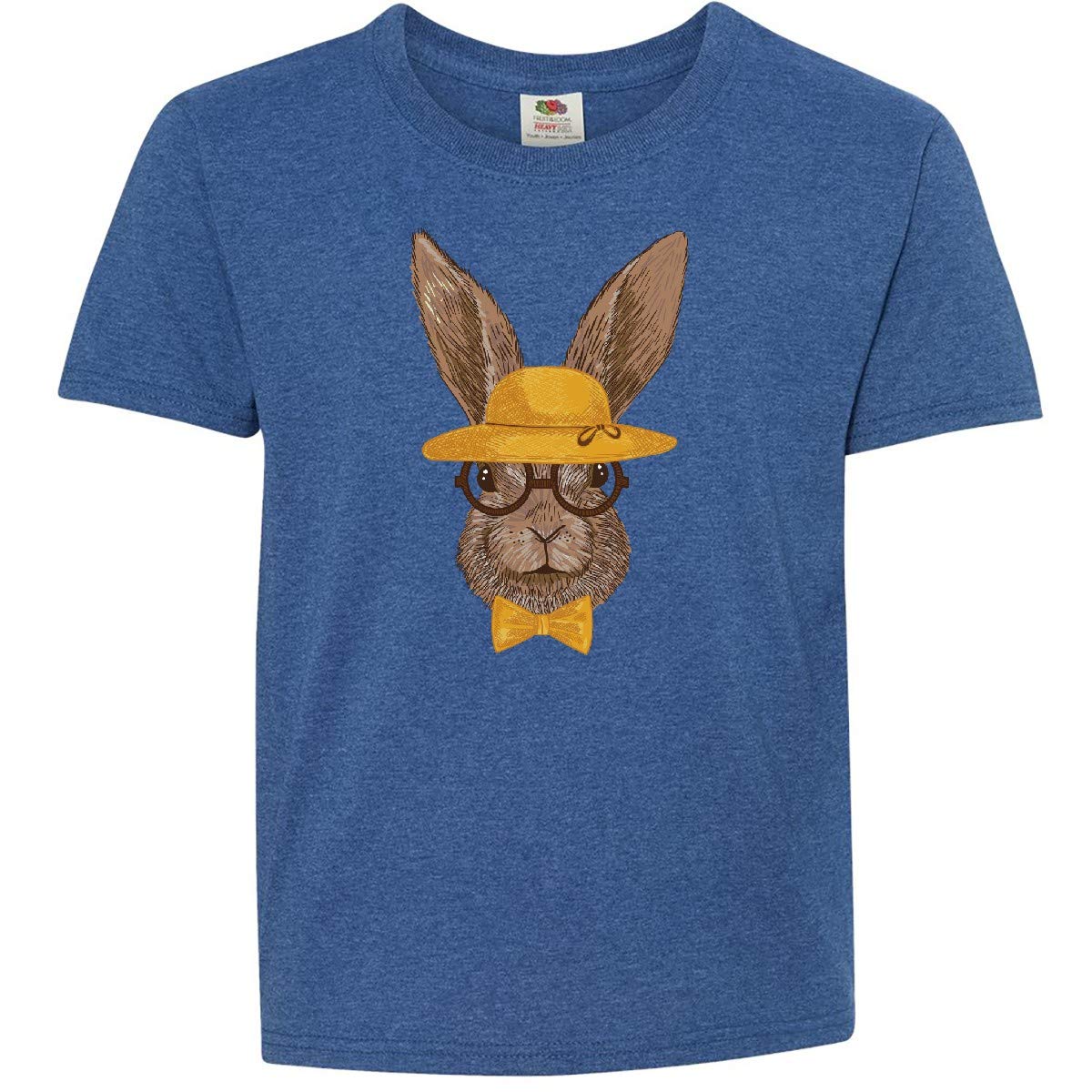 Inktastic Hipster Easter Bunny Youth T-Shirt - Cute Easter Graphic Tee for Boys & Girls - Fun Holiday Outfit for Egg Hunts & Family Gatherings