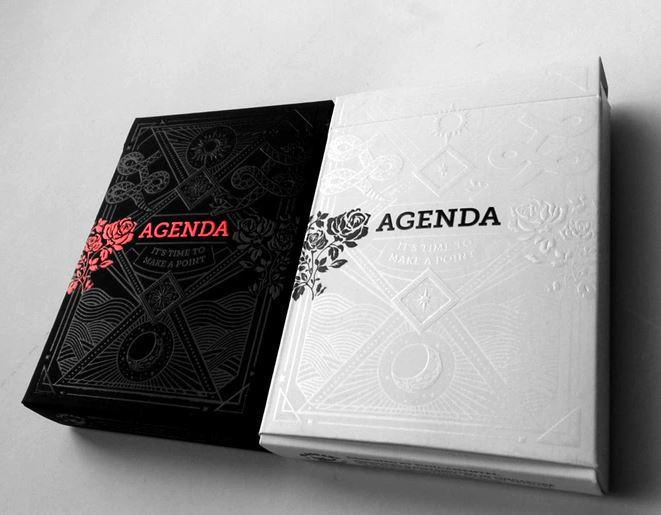 Premium White Edition Agenda Playing Cards - Elegant & Durable Poker Cards for Magic Tricks, Cardistry & Game Nights - Perfect for Professional Magicians & Card Enthusiasts