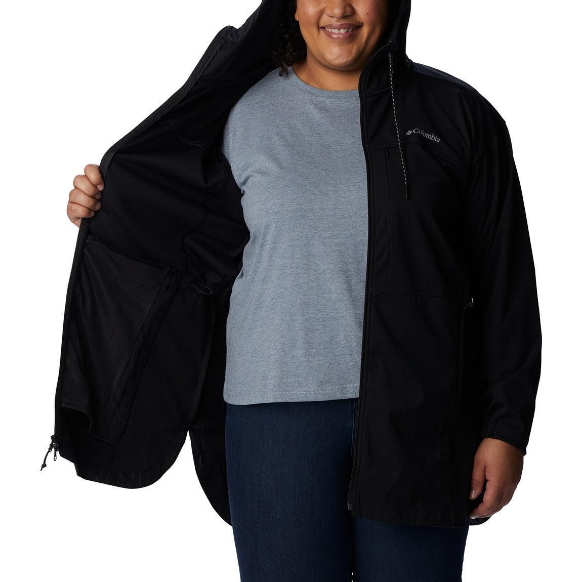 Columbia Flora Park™ Softshell Jacket for Women - Plus Size Waterproof Windbreaker Jacket for Hiking, Camping & Outdoor Activities