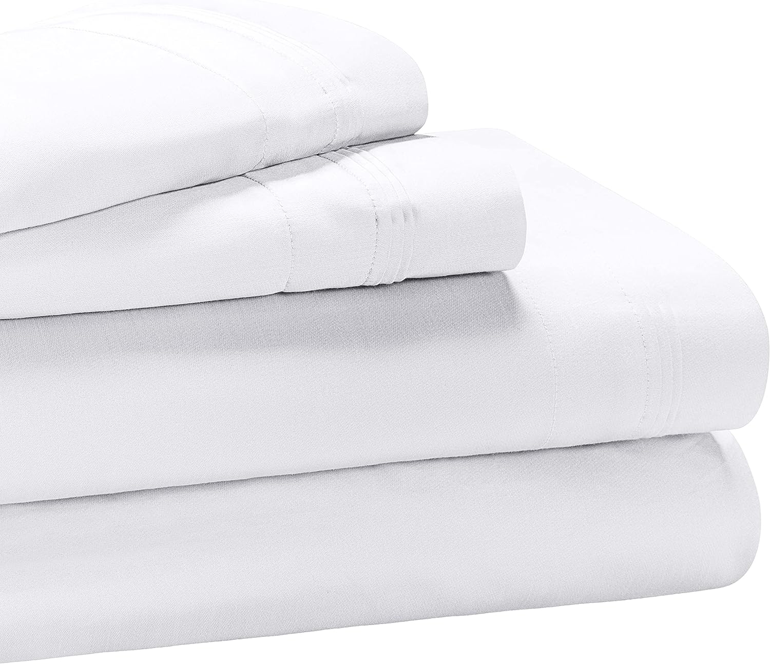 Luxury 1000 Thread Count Egyptian Cotton Bed Sheet Set - King Size, Extra Deep Pocket (18-22 Inches) for Comfort & Durability | Perfect for Master Bedroom, Guest Room & Hotel Use