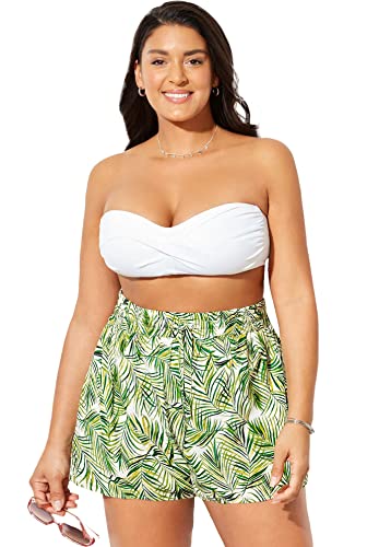 Plus Size Women's Swimsuits - Emma Tie-Front Beach Shorts for Summer Vacation, Pool Party & Water Sports | Comfortable & Stylish Swimwear for Curvy Women