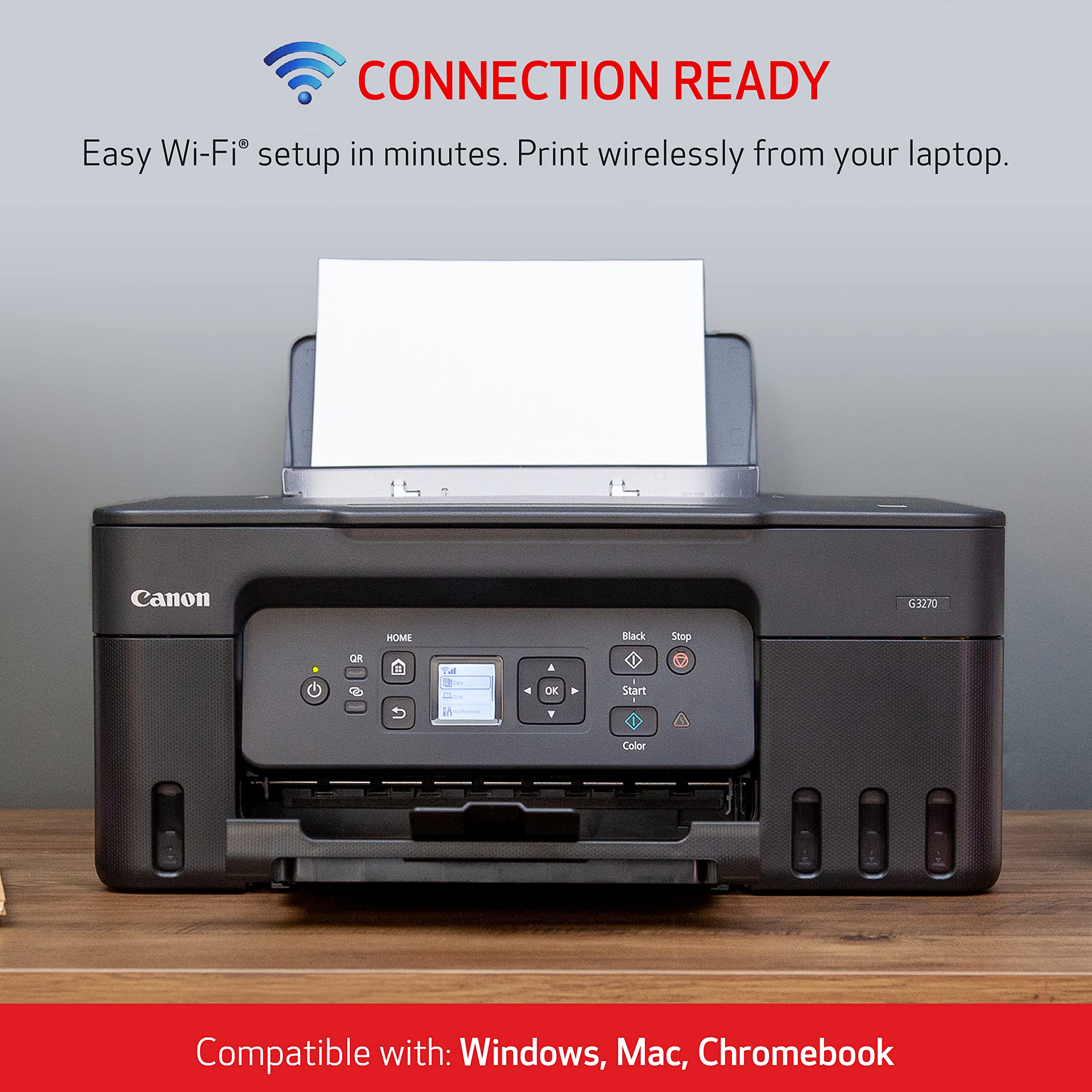Canon MegaTank All-in-One Wireless Inkjet Printer for Home Office | Print, Scan, Copy | High-Yield Ink Tank System | Perfect for Remote Work, School Projects & Home Business Documents