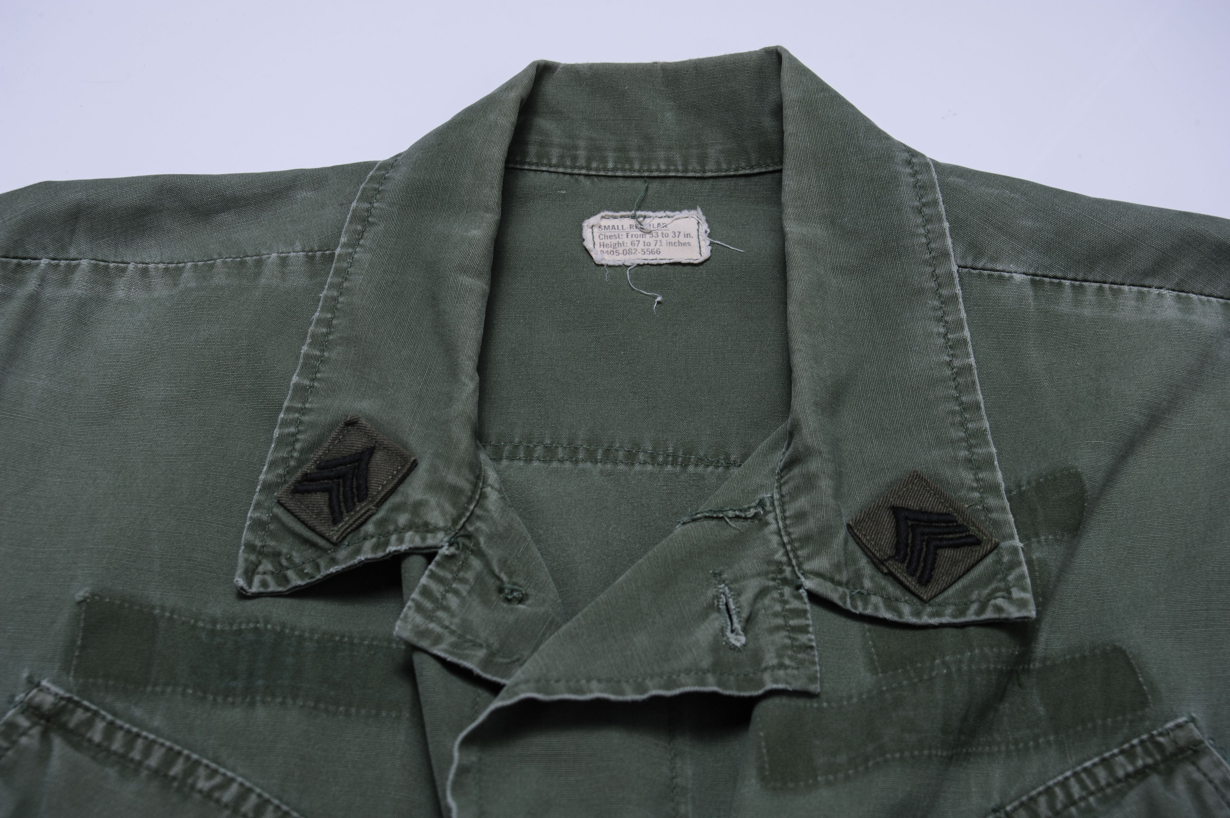 Vintage US Army Tropical Combat Jacket Ripstop 1969 Vietnam War Small Regular - Military Reenactment, Outdoor Adventure, and Collectible Apparel