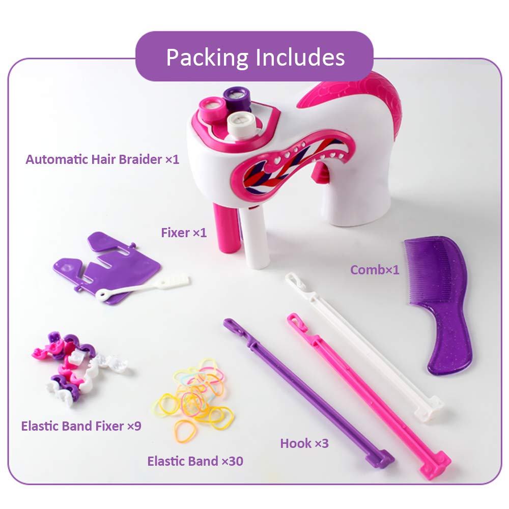 Galapara Automatic Hair Twisting Tool - Electric Hair Braider Machine with Quick Twist Rollers for Girls & Women | Perfect for Salon, Home Hairstyling & Party Looks