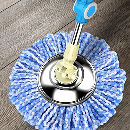 Hovico 6 Pack Color Mop Heads - Hurricane Compatible 360° Spin Magic Mop Replacement, Microfiber Spin Mop Pads for 6.3