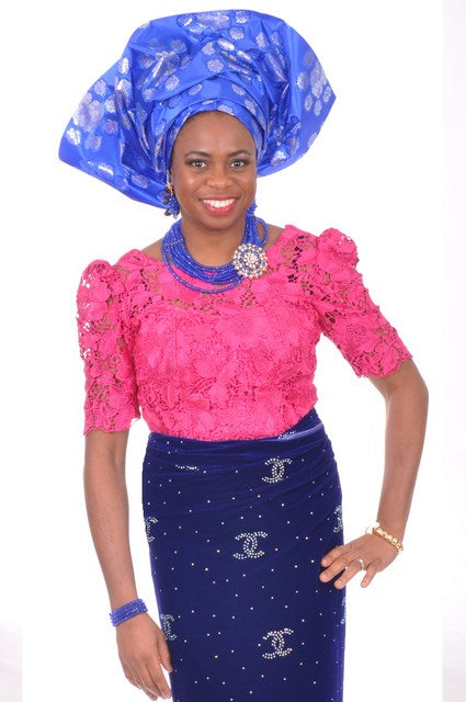 Fuchsia Pink African Guipure Cord Lace Top for Women - Elegant Embroidered Blouse DP3286TP - Perfect for Weddings, Parties & Special Occasions