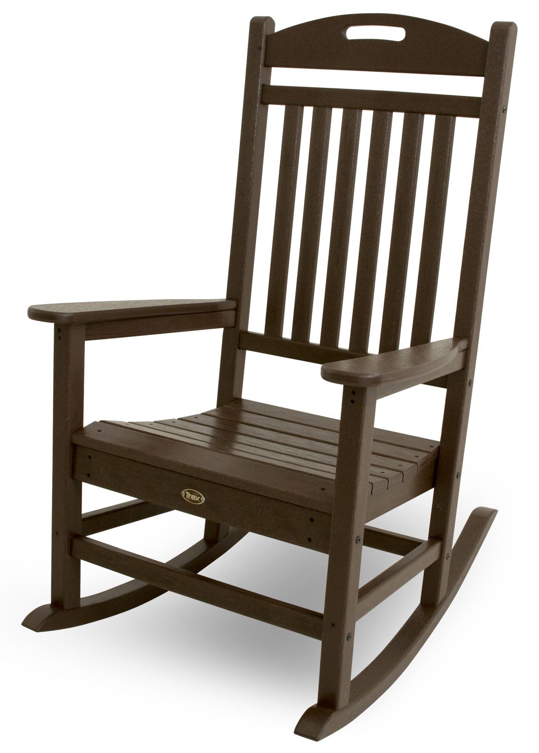Trex Outdoor Furniture Yacht Club Rocker Chair - Comfortable Patio Rocking Chair with Vintage Lantern Design for Deck, Porch & Backyard Relaxation