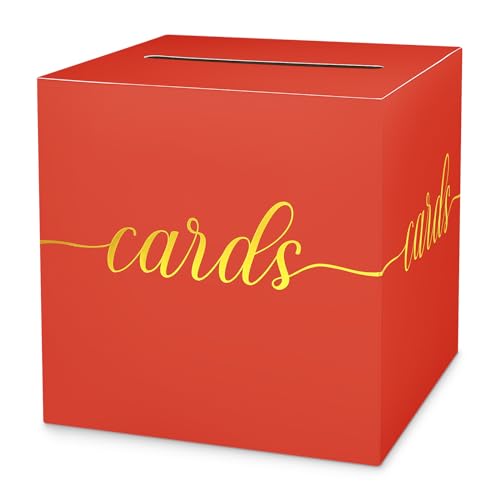 Red and Gold Card Box
