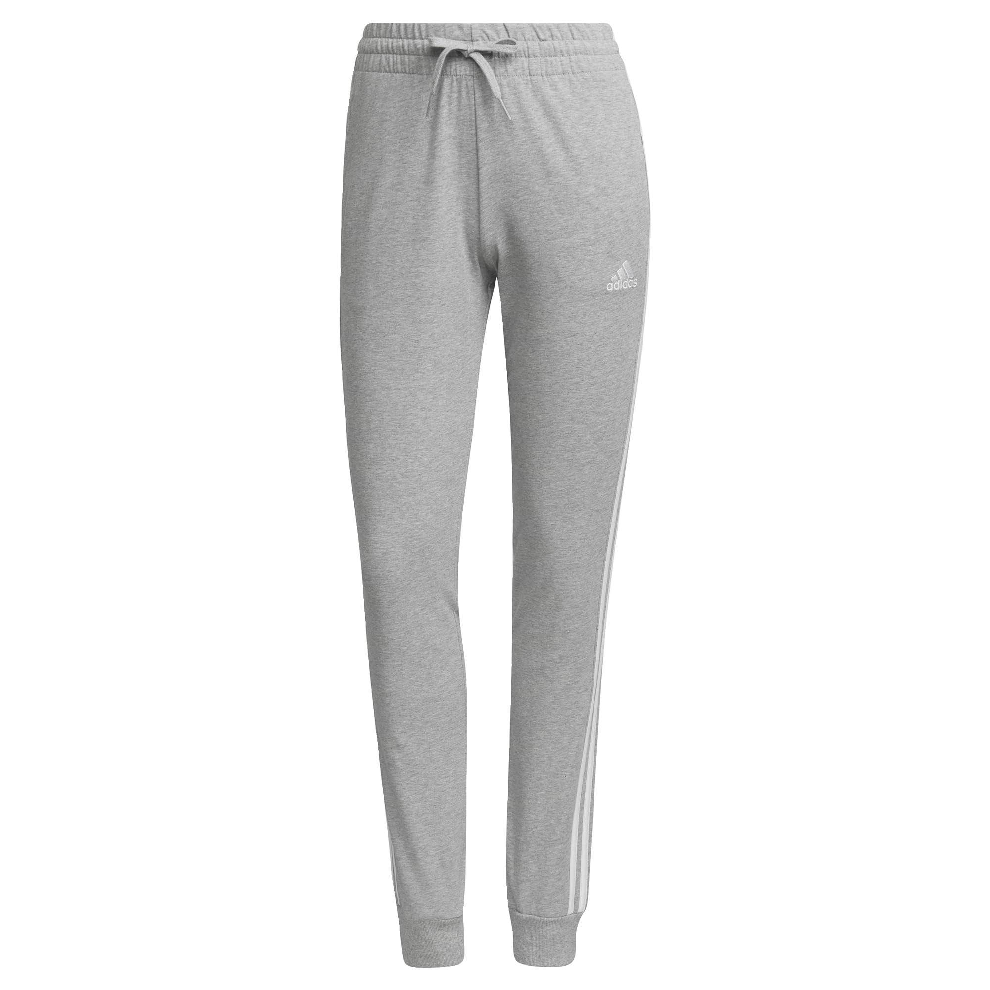Adidas Women's Essentials 3-Stripes Jersey Pants - Comfortable Athletic Lounge Pants for Yoga, Running & Casual Wear