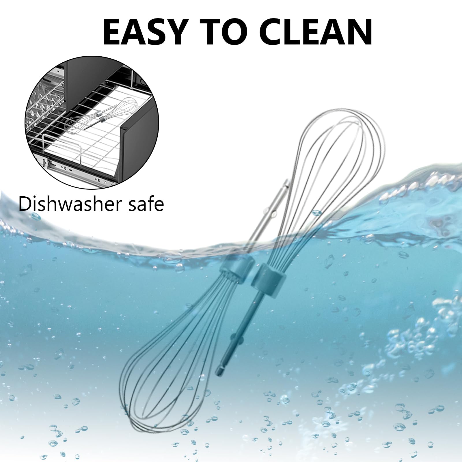 9-Speed Electric Hand Mixer with Storage Base, Whisk & Dough Hooks - 400W Powerful DC Motor, Digital Touch Control - Perfect for Baking Cakes, Cookies & Mixing Batters