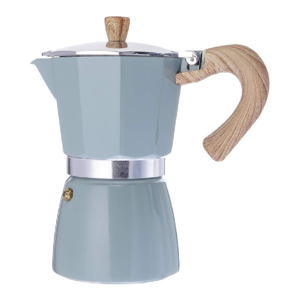 150ml & 300ml Aluminum Moka Pot Stovetop Espresso Maker - Italian Coffee Percolator for Gas/Electric Stove - Perfect for Home, Office & Camping Coffee Brewing