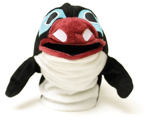 Splash the Orca Hand Puppet - Soft Plush Ocean Animal Toy for Kids, Interactive Play & Storytelling | Perfect for Imaginative Play, Puppet Shows, and Educational Fun