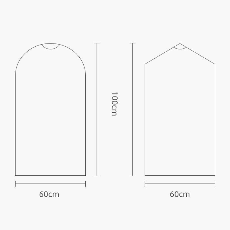 100 Pack Disposable Dust Bags 60x130cm - Thick PE Material, Transparent Vacuum Cleaner Bags for Home Cleaning & Storage Organization