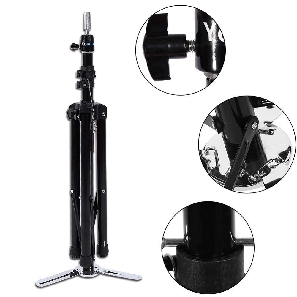 Adjustable Wig Stand Mannequin Tripod - Professional Hairdressing Training & Styling Supplies for Wigs - Perfect for Salon, Home Use & Cosplay Accessories