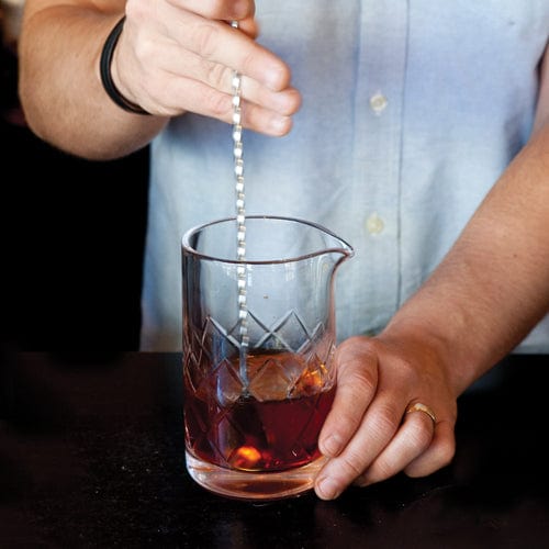 Premium Viski Crystal Mixing Glass - 16oz Cocktail Mixing Glass for Whiskey, Martini & Old Fashioned - Perfect for Home Bars & Professional Bartenders - Elegant Drink Mixing & Serving