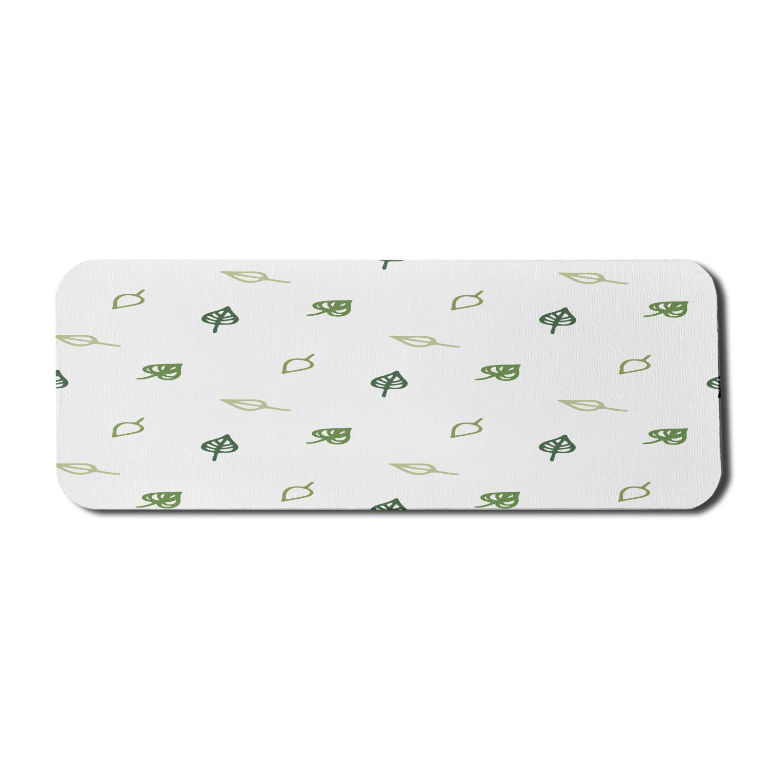 Ambesonne Large Green Leaf Pattern Non-Slip Rubber Mouse Pad - 31