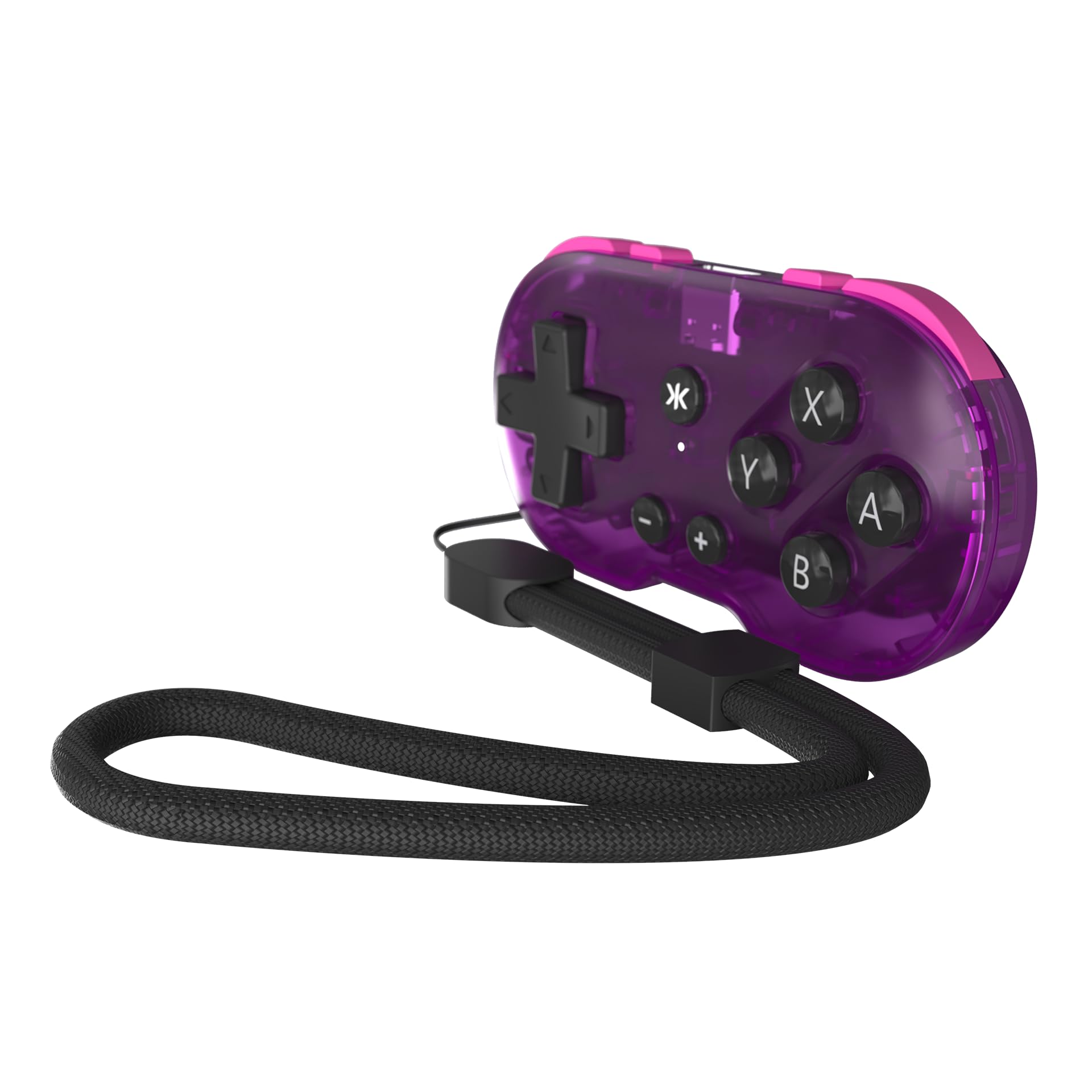 CRKD ATOM - Wireless Bluetooth Controller Keychain for Nintendo Switch, PC, Mac, Mobile & Smart TV | Compact Gaming Controller | Portable Design for Travel & Commuting | Atomic Purple Edition