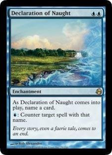 Magic: The Gathering - Declaration of Naught - Morningtide Card | Rare MTG Collectible for Deck Building & Strategy Games | Perfect for Tournaments & Casual Play