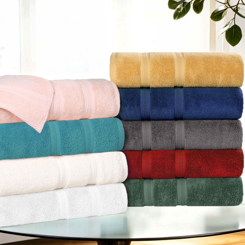 Premium Smart Dry Zero Twist Cotton 9-Piece Towel Set - Ultra Soft & Absorbent Bath Towels, Hand Towels & Washcloths for Spa, Bathroom & Luxury Home Use