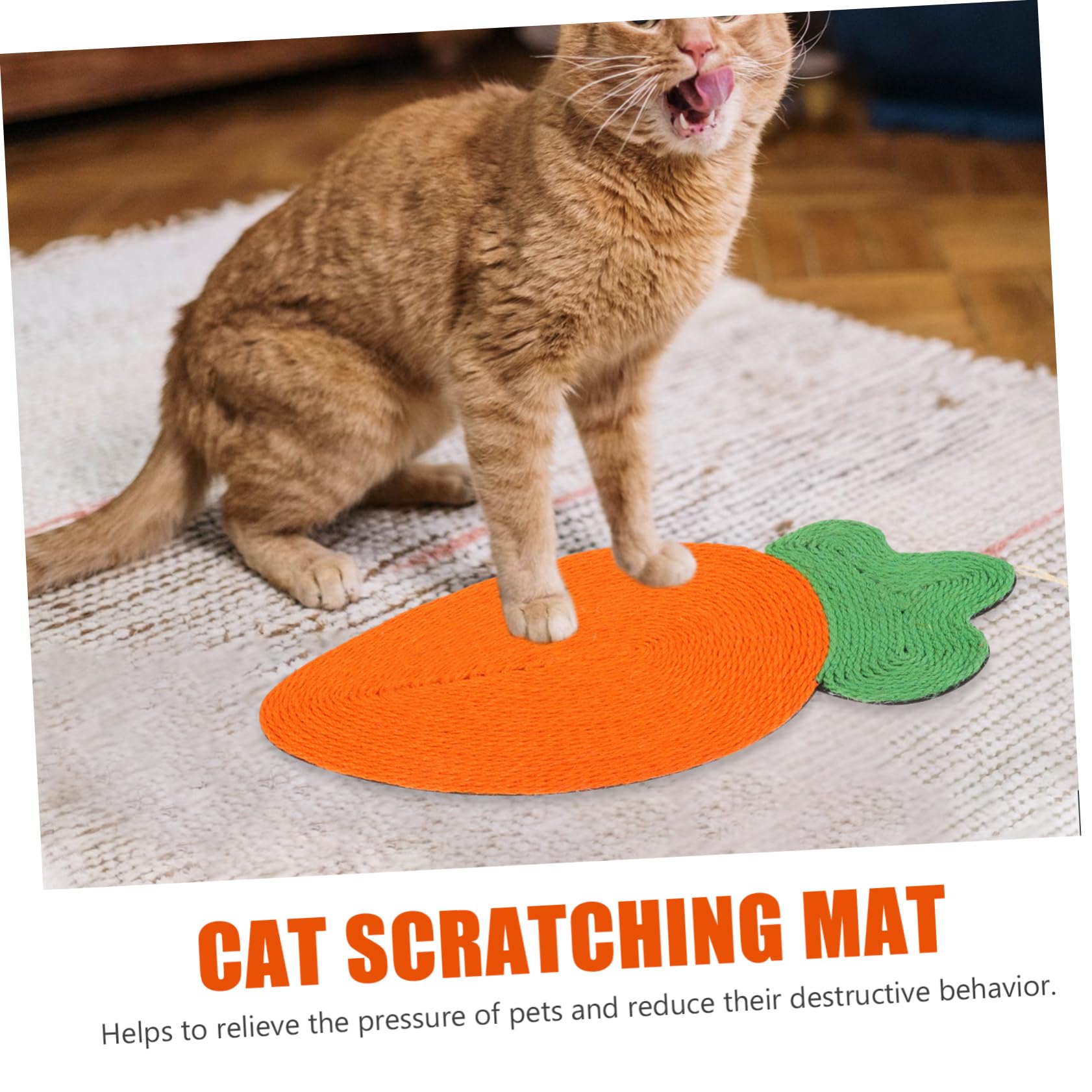 Durable Cat Scratching Mat with Sisal - Kitten Scratching Board & Play Pad for Indoor Cats - Sofa Protector, Scratch-Resistant Toy for Kittens - Perfect for Playtime, Training & Furniture Protection