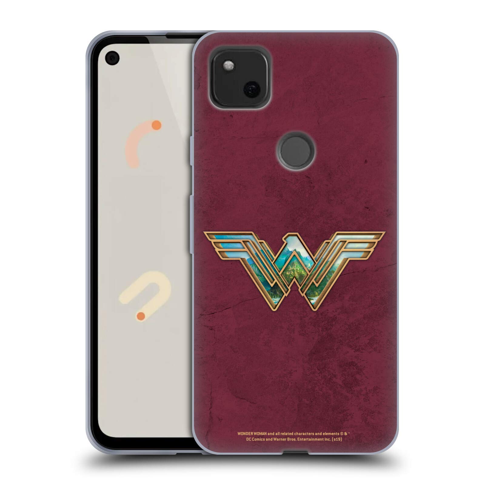 Wonder Woman Themiscyra Soft Gel Case for Google Pixel 4a - Movie Licensed Phone Cover for Superhero Fans