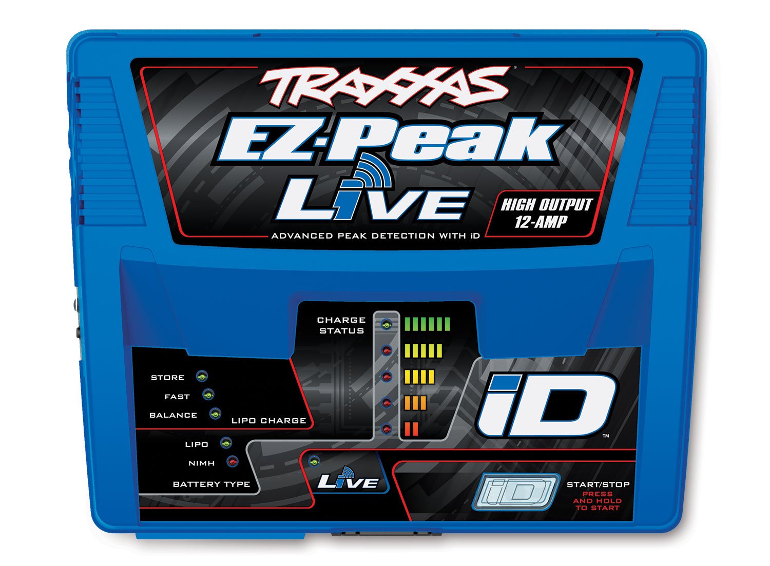 Traxxas 2971 EZ-Peak Live 12-Amp NiMH/LiPo Fast Charger with ID Technology - Smart RC Car Battery Charger for Traxxas Vehicles - Perfect for RC Hobbyists and Racing Enthusiasts