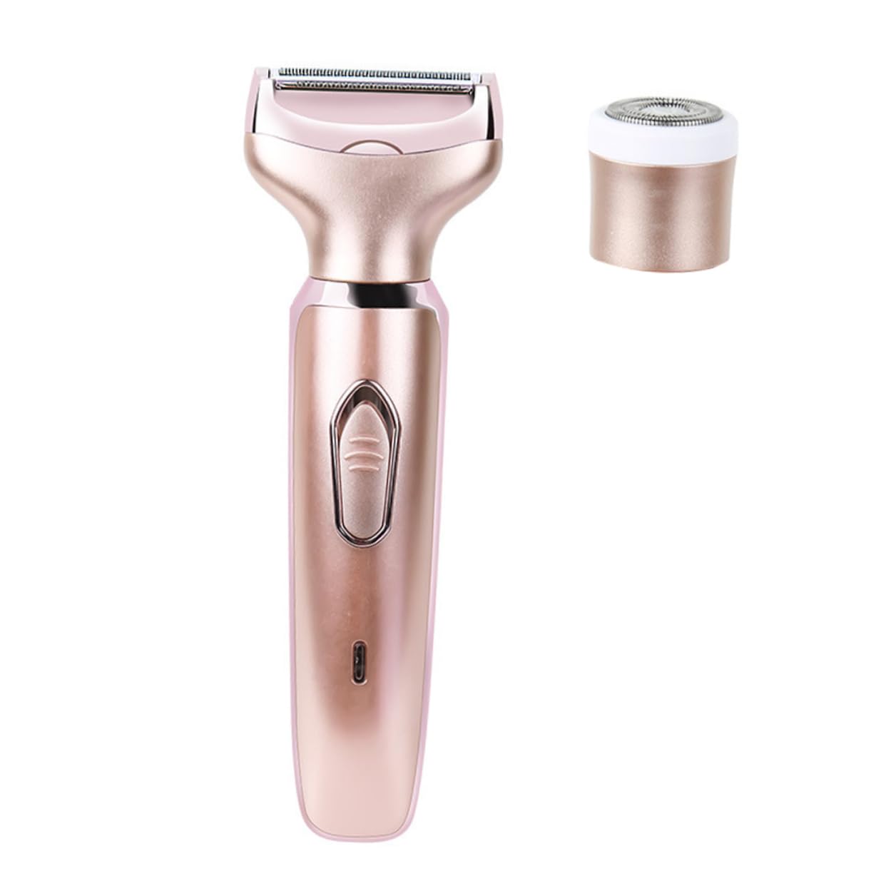 FOMIYES 2-in-1 Rechargeable Women's Hair Removal Shaver - Painless Trimmer for Face, Lips, Chin, Bikini, Arms & Legs | At-Home Hair Removal & Grooming for Smooth Skin