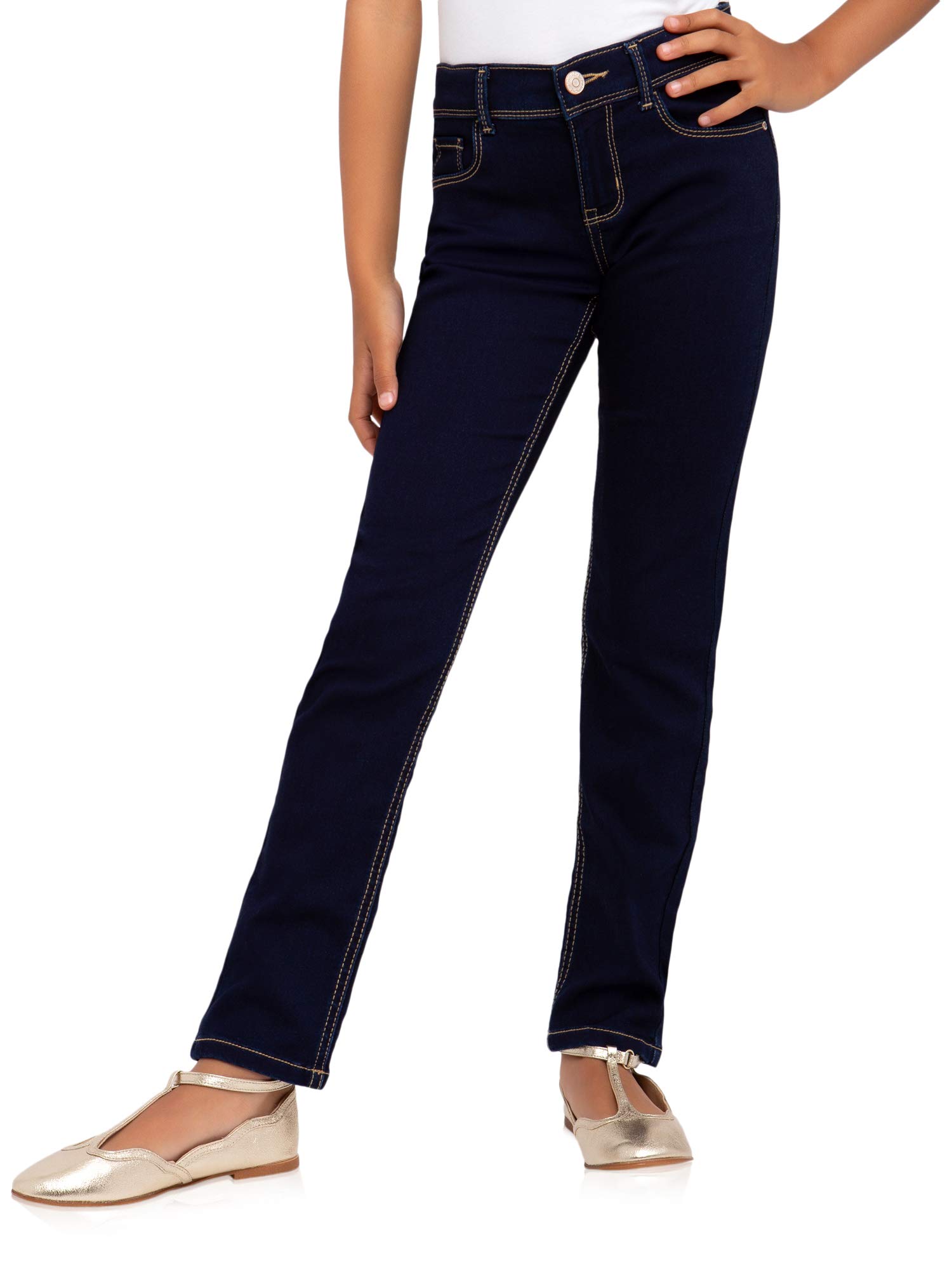 Jordache Girls BE Amazing Premium Skinny Jeans for Teens - Slim & Regular Fit Dark Rinse Enzyme Wash Denim Pants | Perfect for School, Parties & Everyday Wear