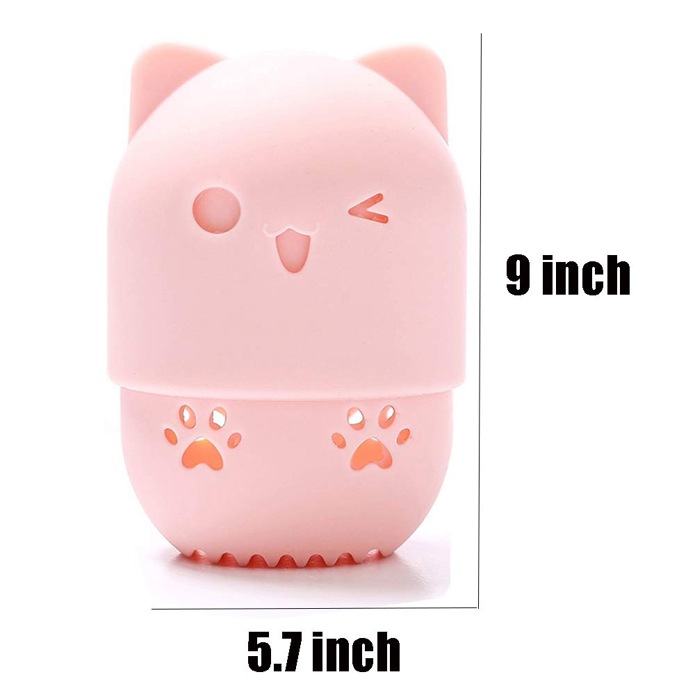 Makeup Blender Sponge Case - Washable & Reusable Protective Storage Pouch for Beauty Blender Sponges - Perfect for Travel & Foundation Application (Pink)