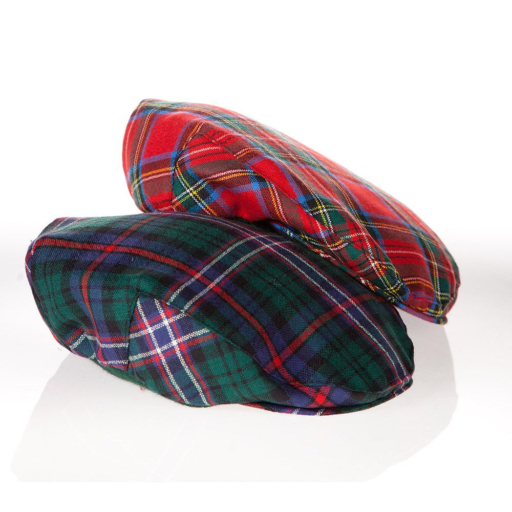 Wool Tartan Driving Caps for Men & Women – 41 Classic Tartan Patterns – Vintage Style Flat Caps for Golf, Driving & Outdoor Activities
