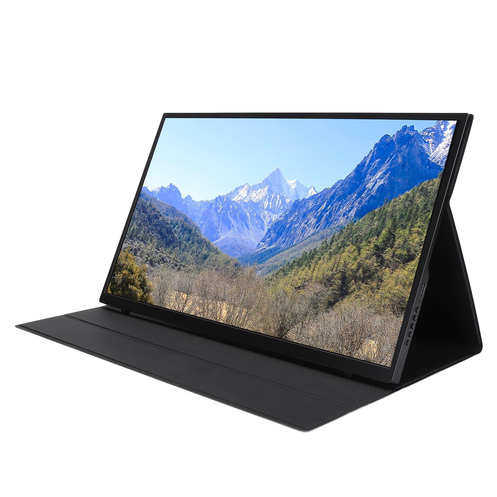 18.5 Inch Portable Gaming Monitor - Ultra Thin IPS Display 1920x1080 100Hz, USB C External Second Monitor with Removable Cover, Adjustable Stand, VESA Mount - Perfect for Work, Travel & Multi-Screen Setup