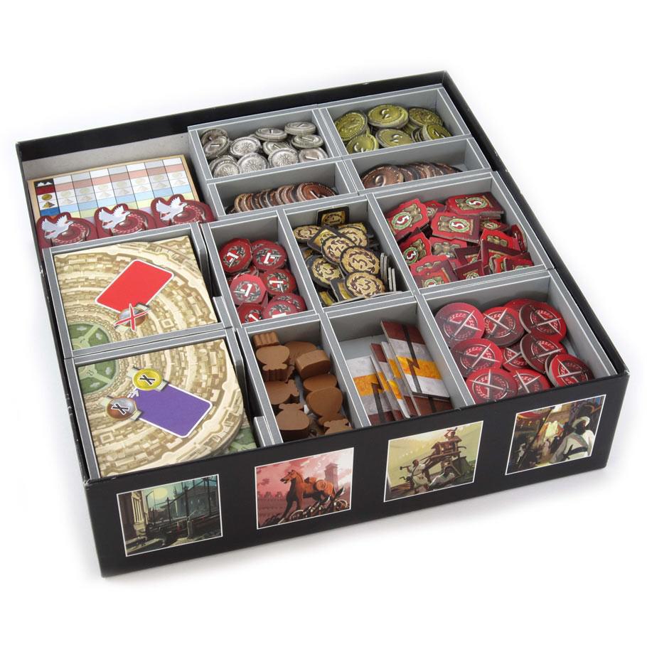 7 Wonders Board Game 1st Edition with Expansions - Complete Set with Box Insert for Storage & Organization - Perfect for Game Nights, Family Gatherings & Strategy Lovers