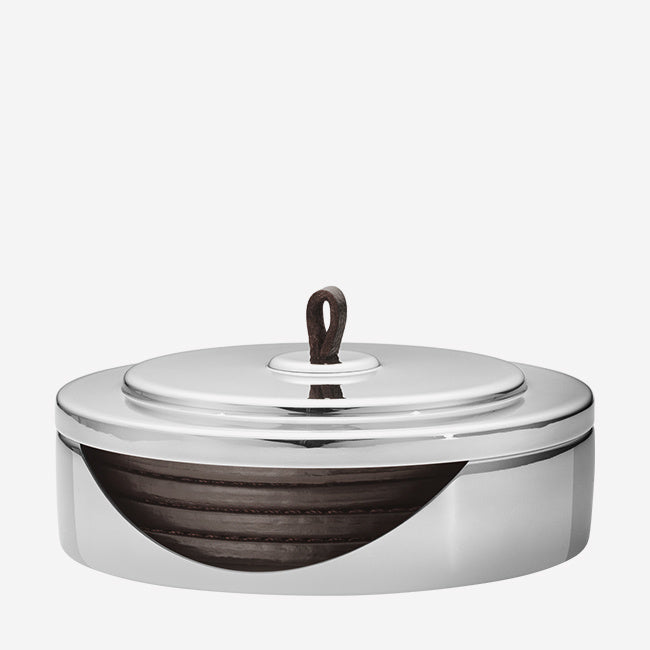 Georg Jensen Manhattan Coaster Set - Premium Stainless Steel Drink Coasters for Home & Bar - Elegant Gift for Housewarming, Wedding & Anniversary - Perfect for Wine, Cocktails & Coffee