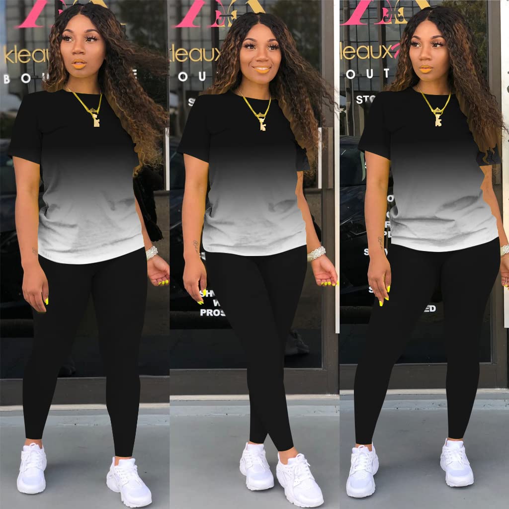Mrskoala Women's 2-Piece Outfits Summer Matching Jogger Sets - Casual Loungewear Tracksuit for Yoga, Running & Streetwear Fashion