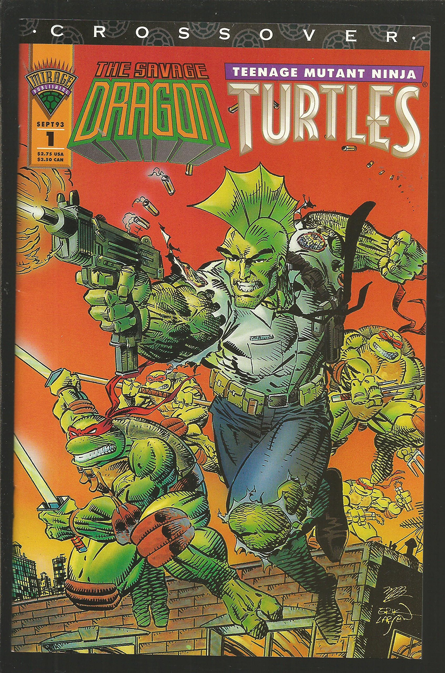 Savage Dragon & Teenage Mutant Ninja Turtles Crossover Comic Book Issue 1 - Action-Packed Superhero Adventure for Collectors & Fans | Perfect for Comic Book Enthusiasts & TMNT Lovers