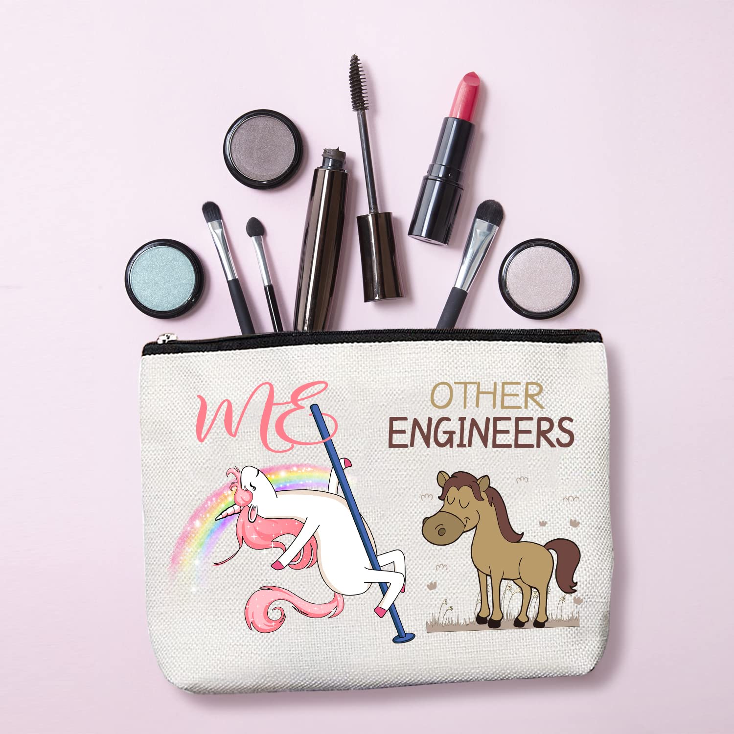 Engineer Gifts for Men & Women - Premium Engineering Makeup Bag & Cosmetic Pouch - Perfect Christmas, Graduation & Appreciation Gifts for Engineers & Engineering Students - Ideal for Work, Travel & Daily Organization