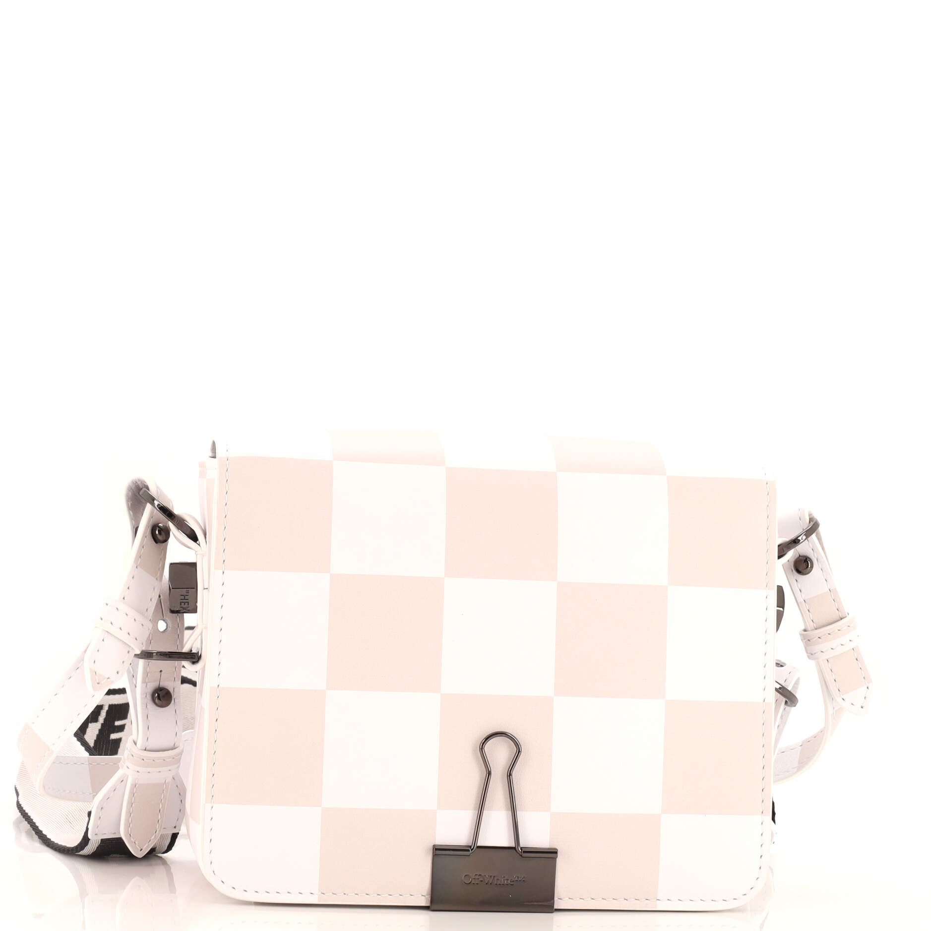 Stylish Printed Leather Small Binder Clip Flap Bag - Perfect for Office, School & Everyday Use