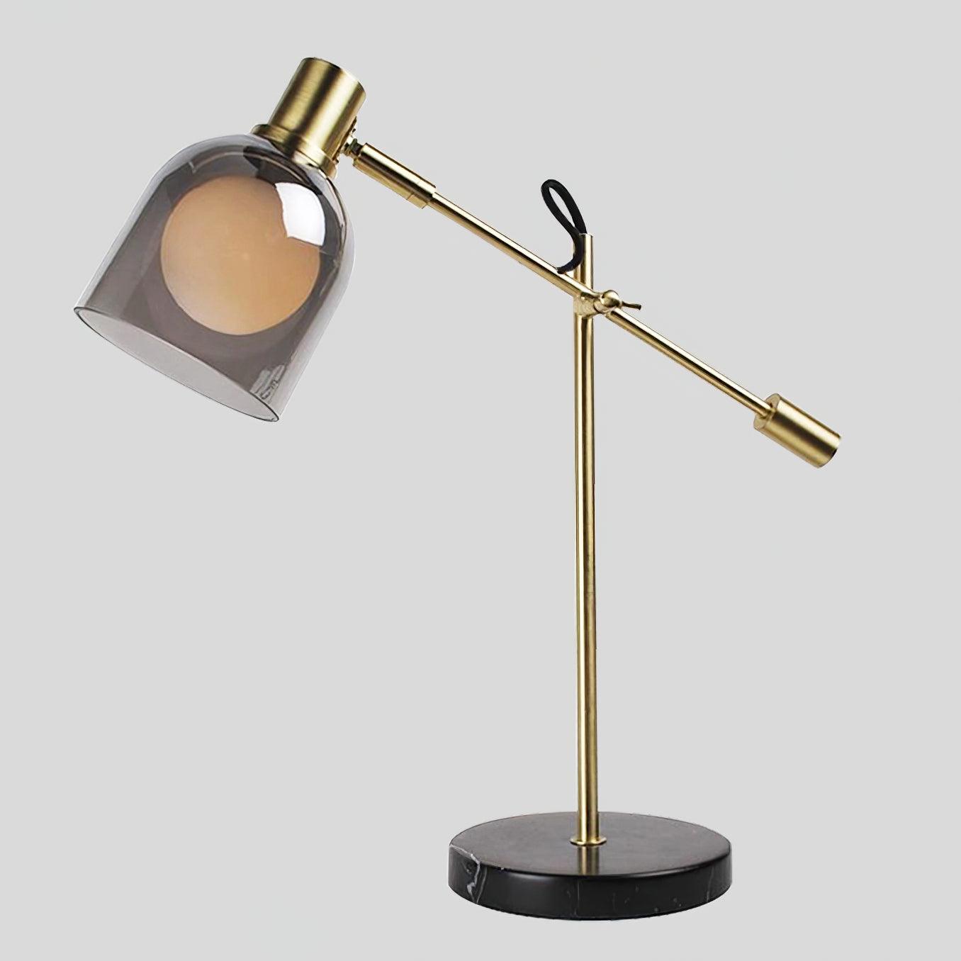 Modern Nyos Table Lamp - Stylish LED Bedside Lamp for Bedroom, Living Room & Office - Adjustable Brightness & Warm White Light - Perfect for Reading, Working & Relaxing