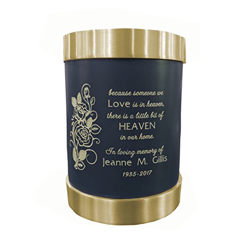 Nightfall Blue - Roses Poem Engraved