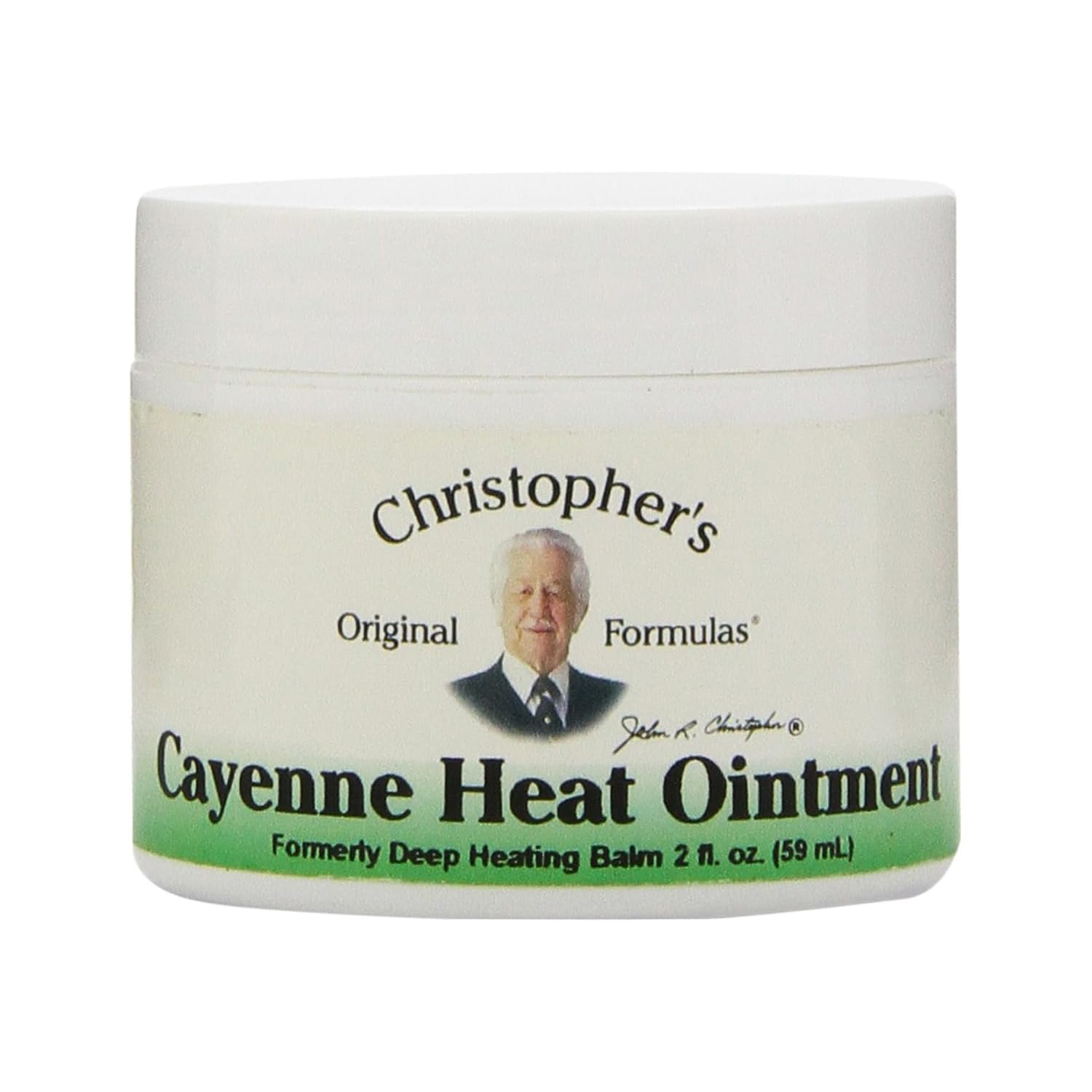 Christopher's Original Formulas Cayenne Heat Ointment - Herbal Warming Pain Relief Cream for Muscle & Joint Discomfort, Improves Circulation, 2 fl oz - Perfect for Post-Workout Recovery & Arthritis Relief