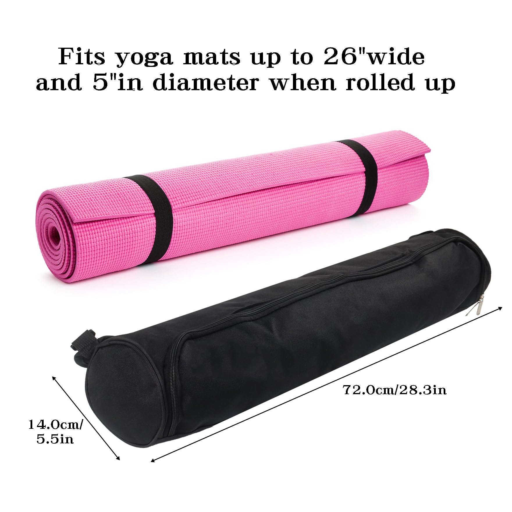 Premium Yoga Mat Bag with Adjustable Strap - Lightweight & Portable Yoga Mat Carrier for Gym, Beach, Travel - Ideal for Women & Men - Perfect for Yoga Classes, Outdoor Workouts & Fitness Trips
