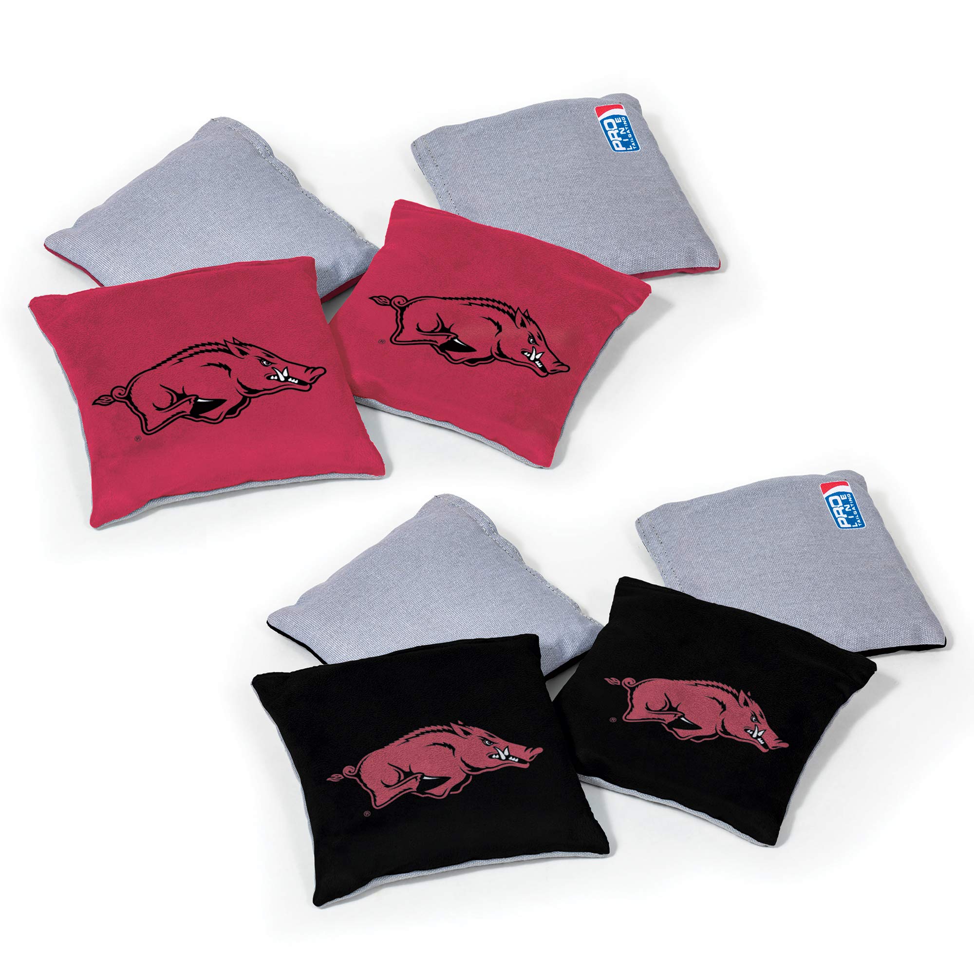 Wild Sports NCAA College Dual Sided Cornhole Bean Bags - Set of 8 Premium Toss Bags for Cornhole Game | Perfect for Tailgate Parties, Backyard BBQs, Outdoor Events & College Sports Gatherings