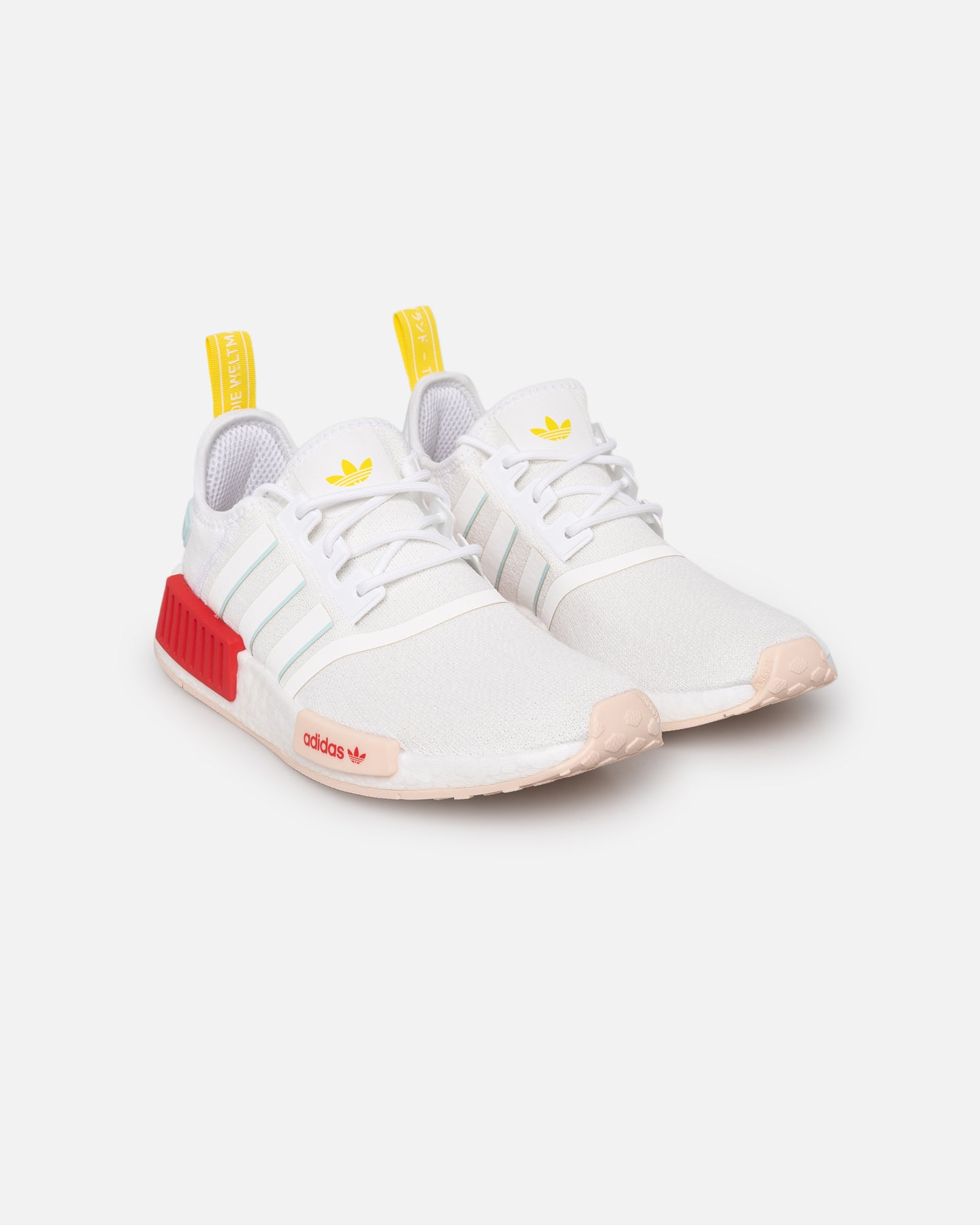 Adidas Women's NMD_R1 Running Shoes - White/Almond Color - Lightweight Comfort Sneakers for Women | Perfect for Gym, Jogging & Casual Wear