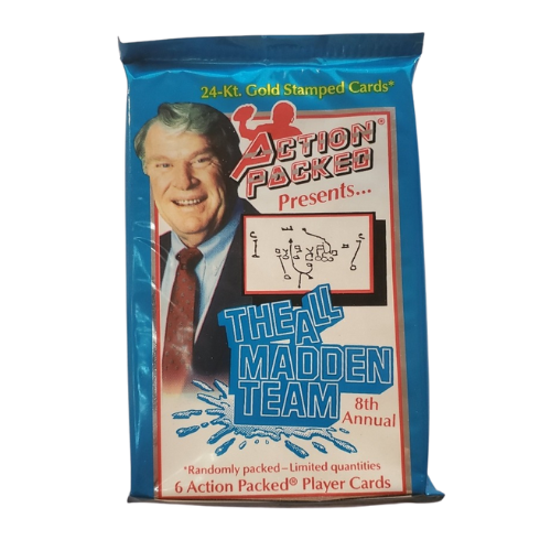 1992 Action Packed All Madden Team Football Cards - Unopened Vintage NFL Trading Card Pack - Perfect for Collectors, Sports Memorabilia Fans & Nostalgic Gift Giving