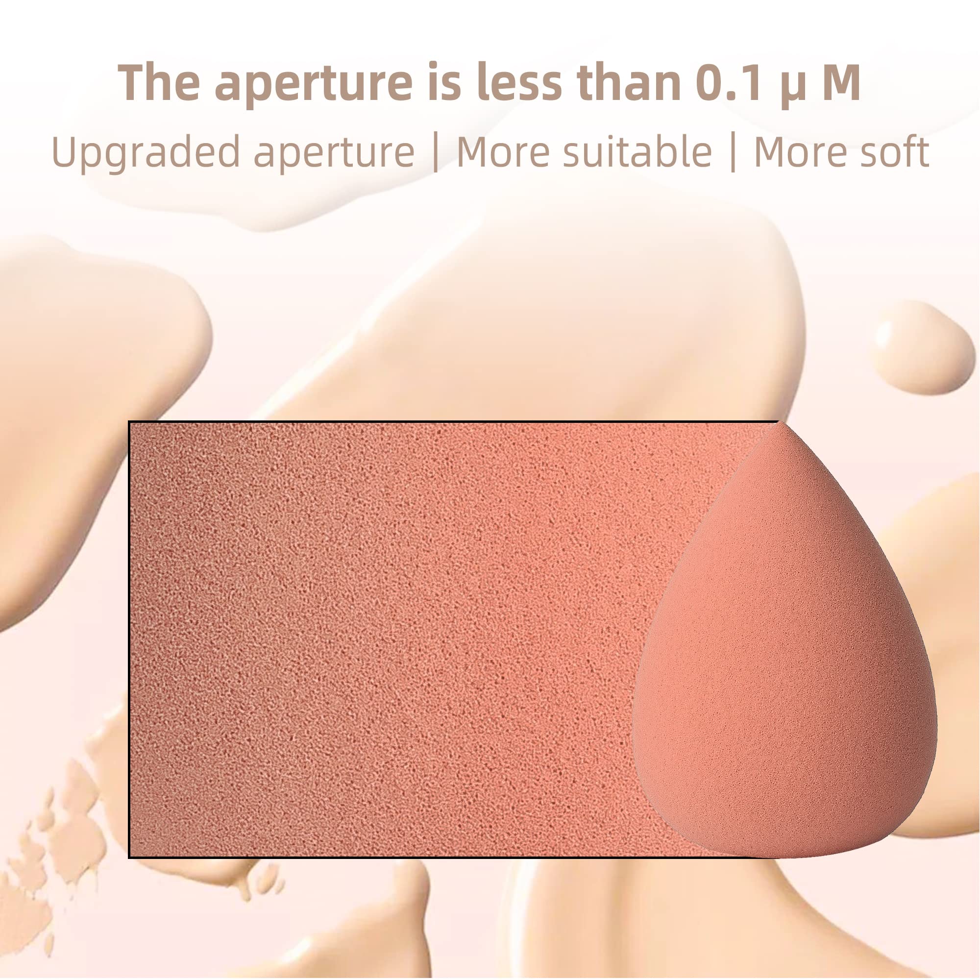 **COSTICA 4-Piece Makeup Sponge Set - Premium Beauty Blender for Flawless Foundation, Cream & Powder Application - Pink Cosmetic Sponge with Travel Storage Box - Ideal for Daily Makeup & Professional Use**