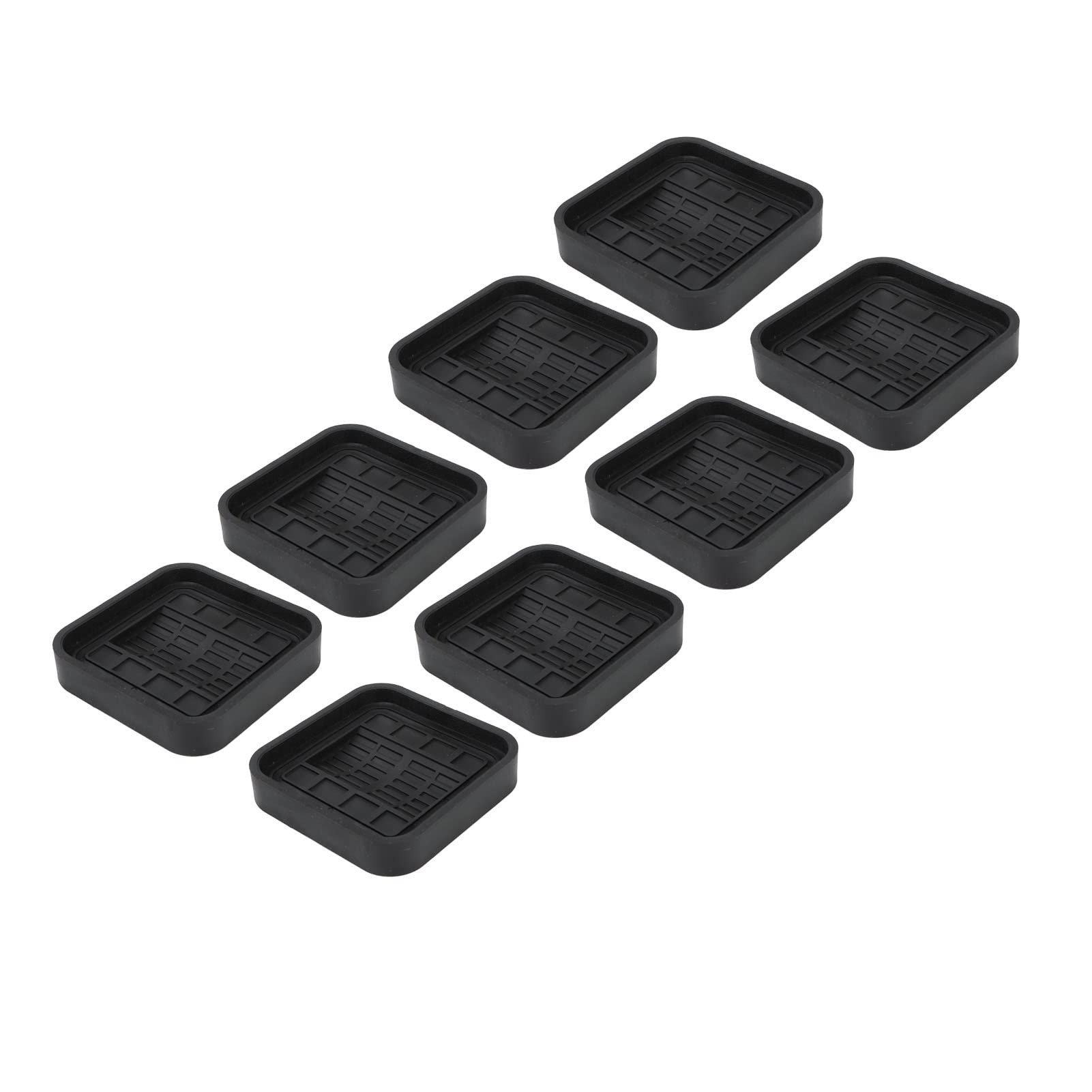 8Pcs Heavy Duty Wheel Stoppers - Non-Slip Caster Stops for Beds, Chairs, Cabinets & Stackable Furniture - Rubber Wheel Cups for Stability & Floor Protection (Ideal for Home, Office & Dorm Use)