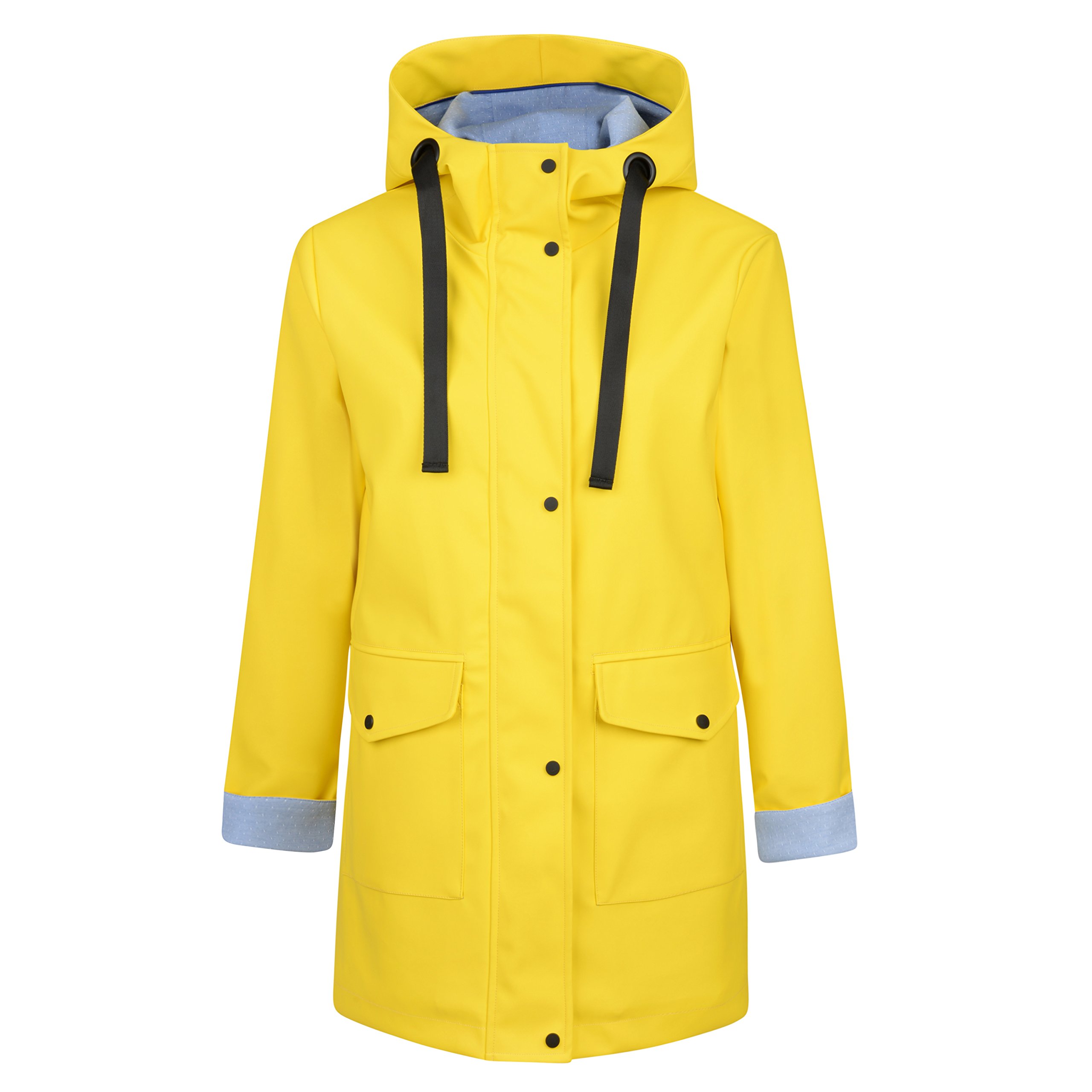 Premium Waterproof Rubber Raincoat for Women - Charcoal Fashion (05JS18 Cream) | Stylish & Durable Rainwear for Outdoor Activities, Commuting & Travel