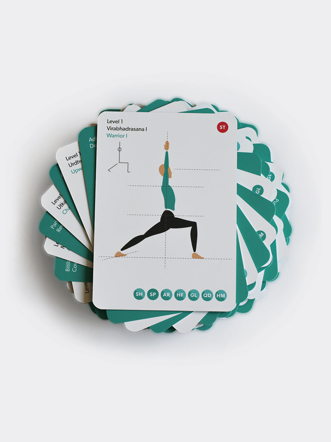 Yogaru 108 Asana Yoga Sequencing Cards - Premium Yoga Pose Guide for Home Practice, Yoga Teacher Training & Studio Classes